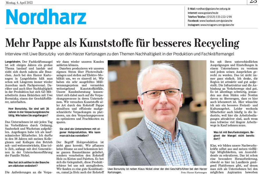 Interview: Mehr Pappe als Kunststoffe für besseres Recycling