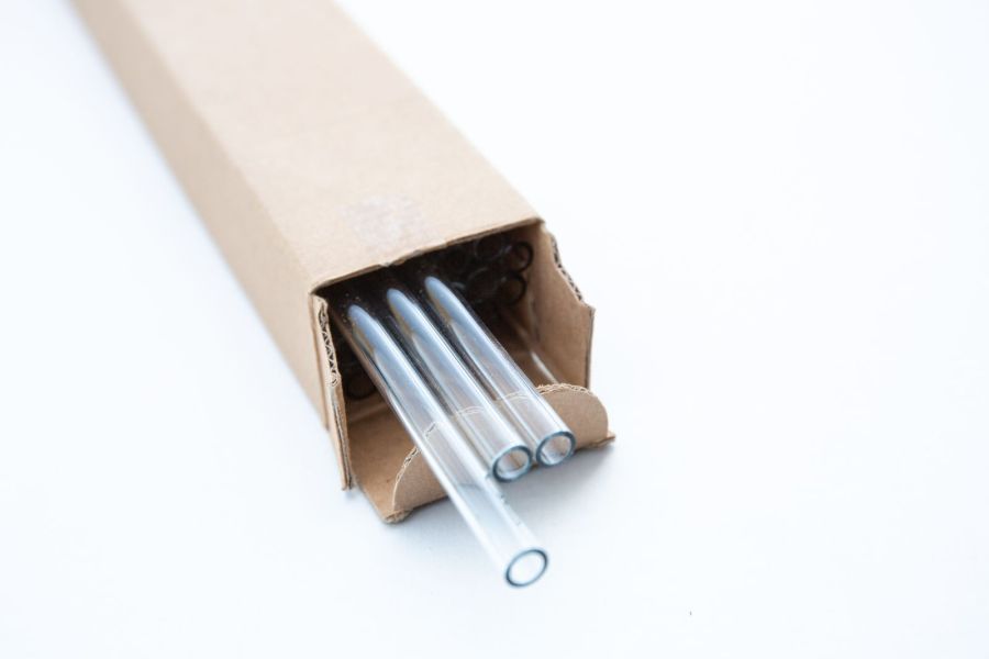 Verpackung für Laborstäbe aus Glas