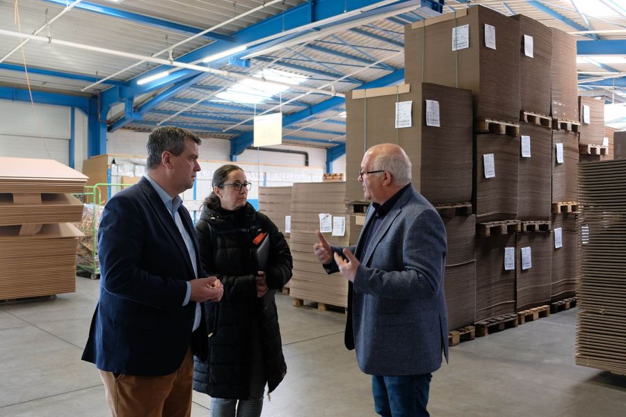 Landrat Dr. Alexander Saipa besuchte Harzer Kartonagen