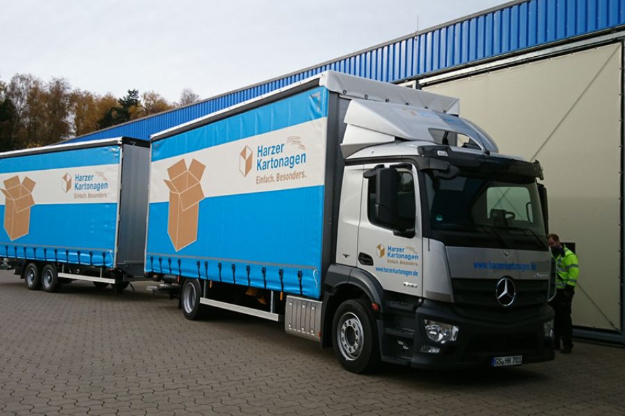 Neuer LKW ergänzt Harzer Kartonagen Fuhrpark