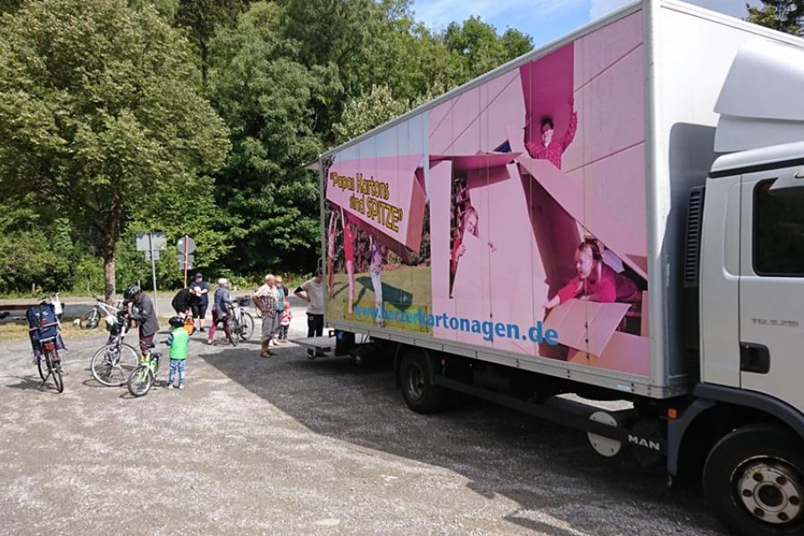 Harzer Kartonagen transportierte Fahrräder beim 22. Fahrrad-Erlebnistag