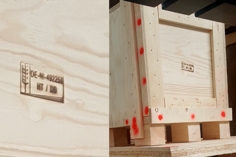 Holzkisten und Sonderpaletten mit IPPC-Siegel erhältlich