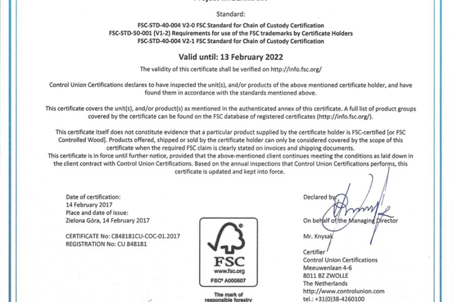 FSC® Zertifizierung verliehen: Harzer Kartonagenfabrik setzt auf Kartons aus nachhaltig hergestellter Pappe