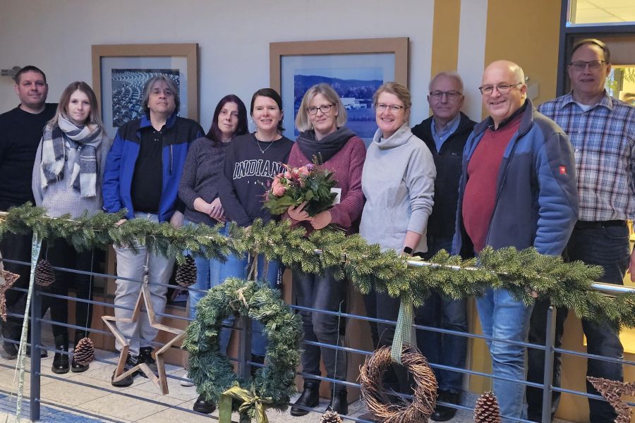 Buchhalterin Cindy Ahrend feierte ihr 30-jähriges Harzer-Kartonagen-Jubiläum